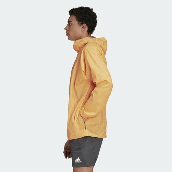 ADIDAS FR8288 MENS Sz Large Yellow Gold PRIMEBLUE WINDBREAKER JACKET HOODED - Picture 3 of 8